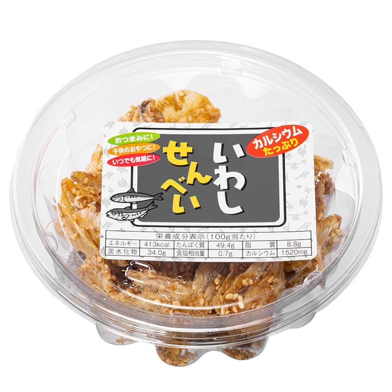佐々木食品 いわしせんべい カップ入 ×【10個セット】