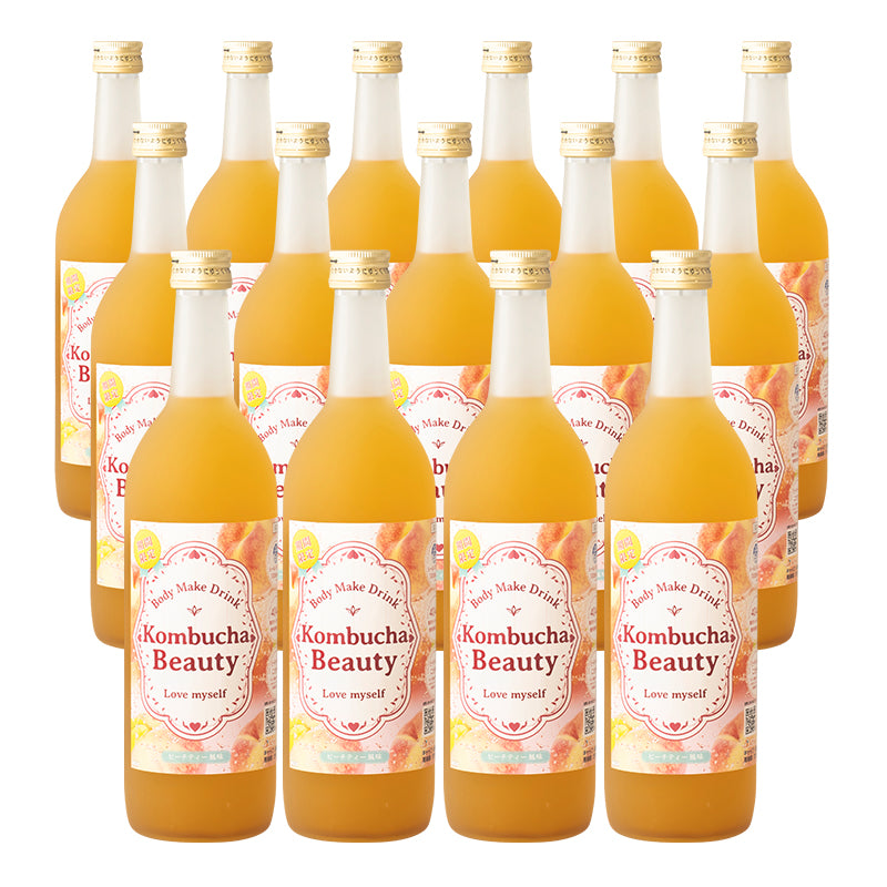 コンブチャ クレンズドリンク コンブチャビューティー ピーチティー風味【12本セット】