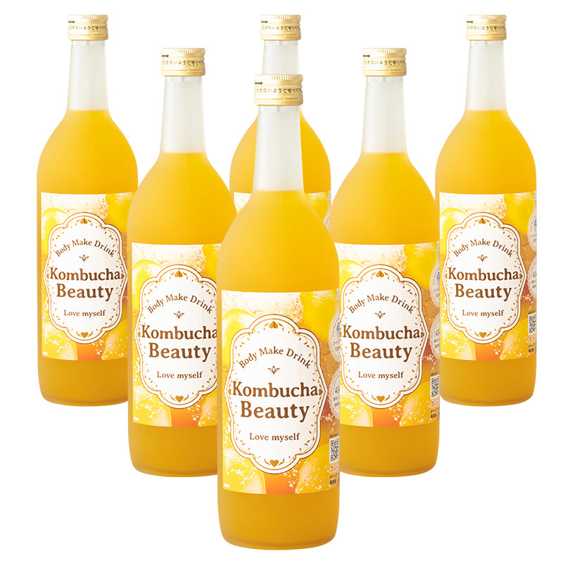 コンブチャビューティー レモンティー味 【6本セット】 健康ドリンク 酵素 シールド乳酸菌