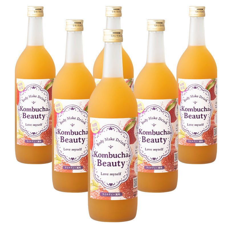 コンブチャビューティー ライチティー味 【6本セット】 ダイエット 健康 シールド乳酸菌 酵素