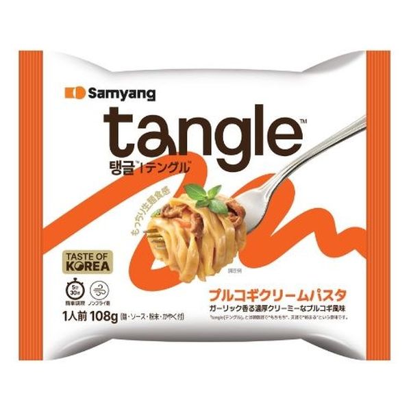 テングル プルコギクリームパスタ袋 ×【18個セット】