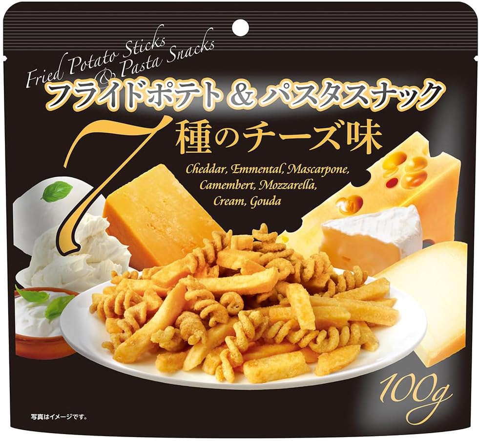 スイートボックス フライドポテト&パスタスナック7種のチーズ味 100g ×【20個セット】