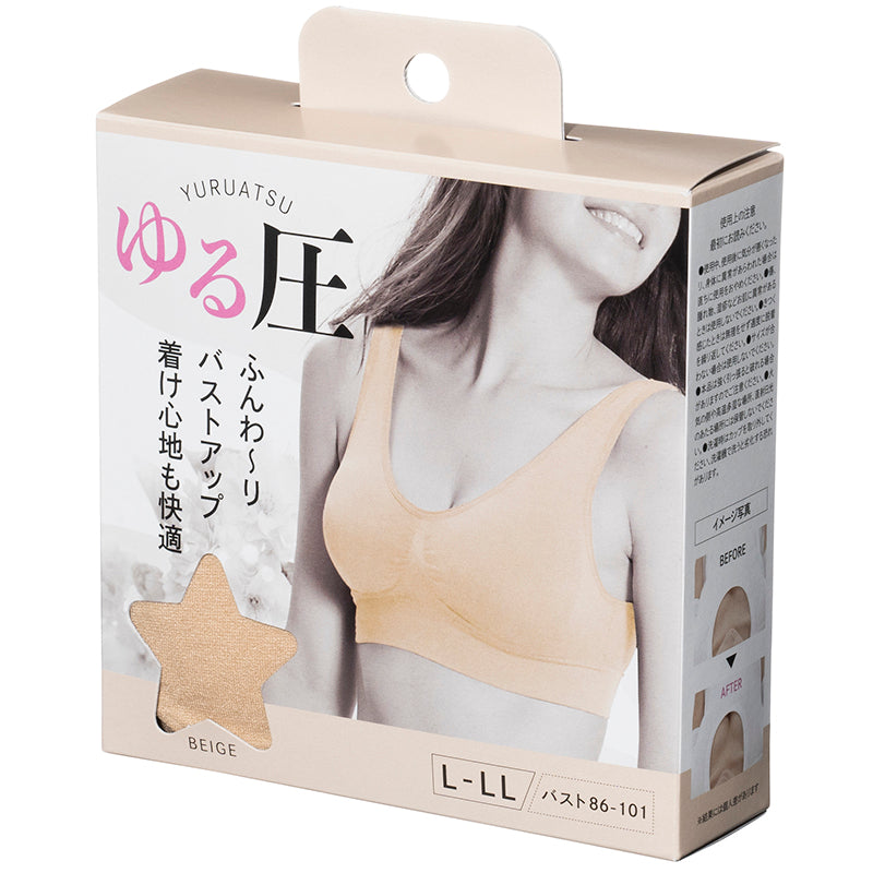ゆる圧ブラ ベージュL〜LL ×【6個セット】