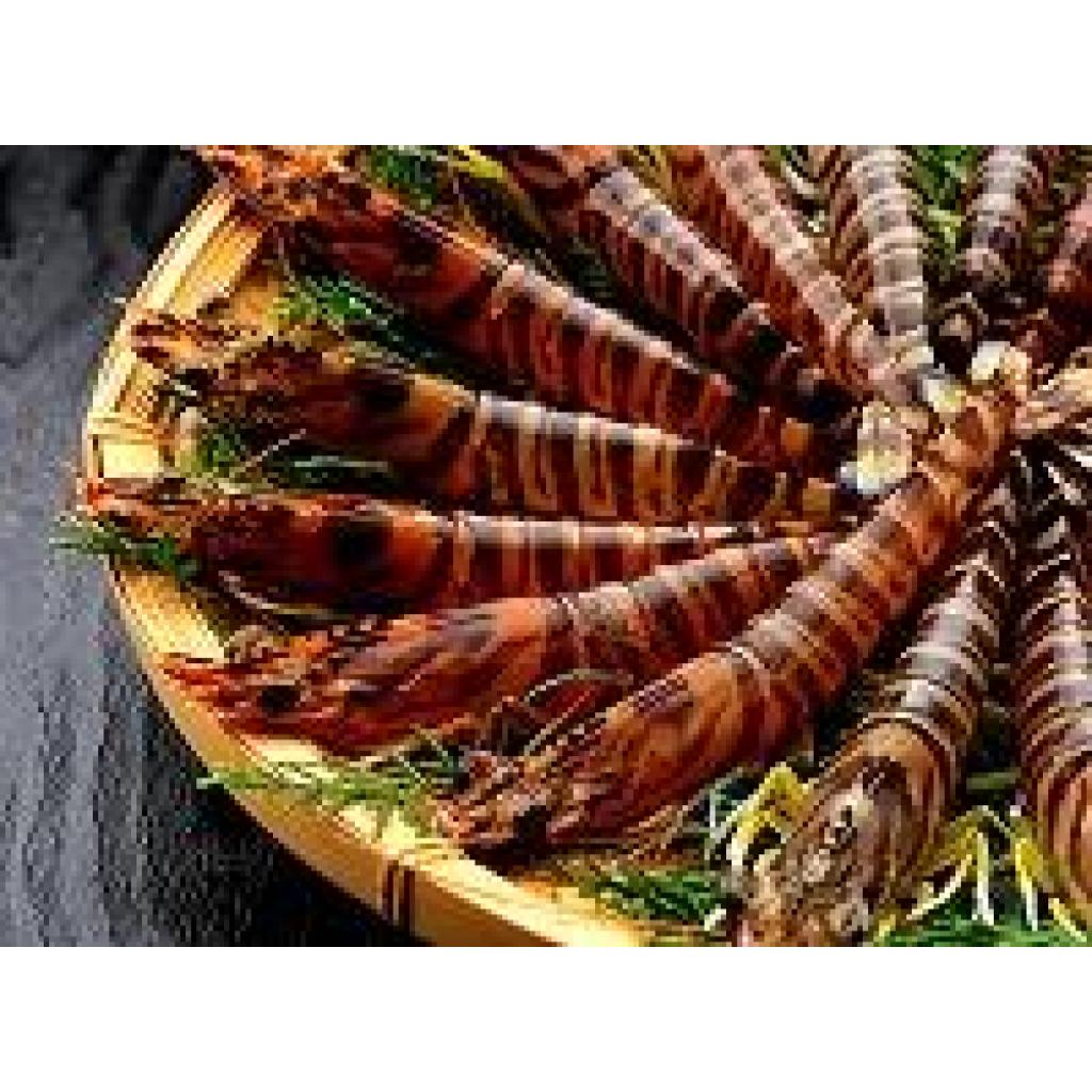 活き〆冷凍車海老 規格外品バラ300g×2パック