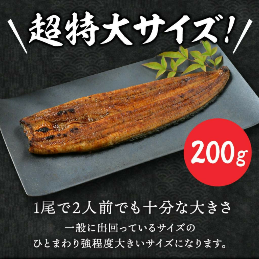 特大鰻4尾(約200g/尾) / 賞味期限冷凍30日