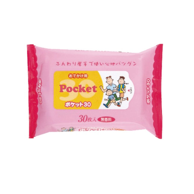 おでかけ用ポケット30ウェットティッシュ ×【54個セット】
